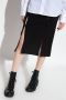 Helmut Lang Elegant Front-Slit Skirt Black Dames - Thumbnail 2