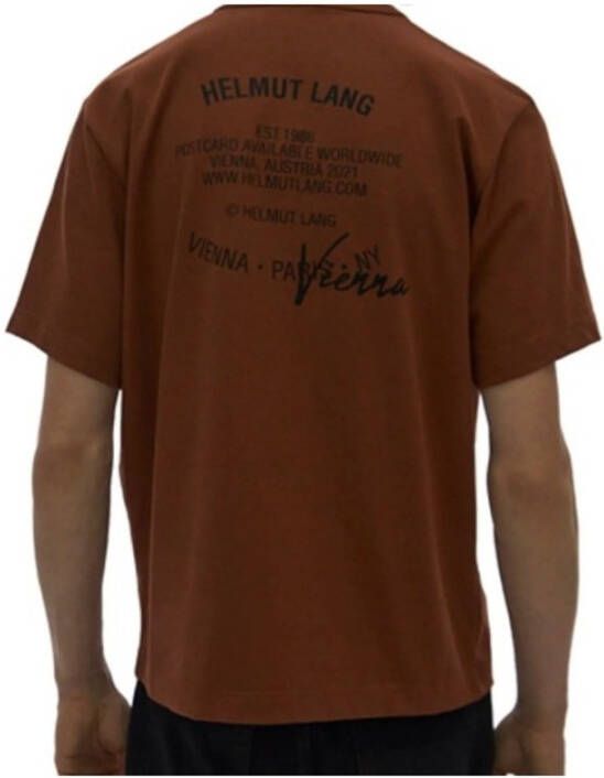 Helmut Lang t-shirt Bruin Heren