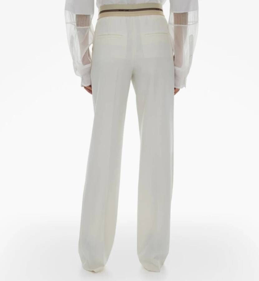 Helmut Lang Wide Trousers Wit Dames