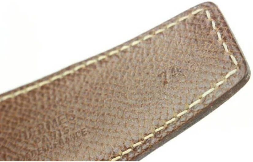 Hermès Vintage Tweedehands riem Zwart Heren