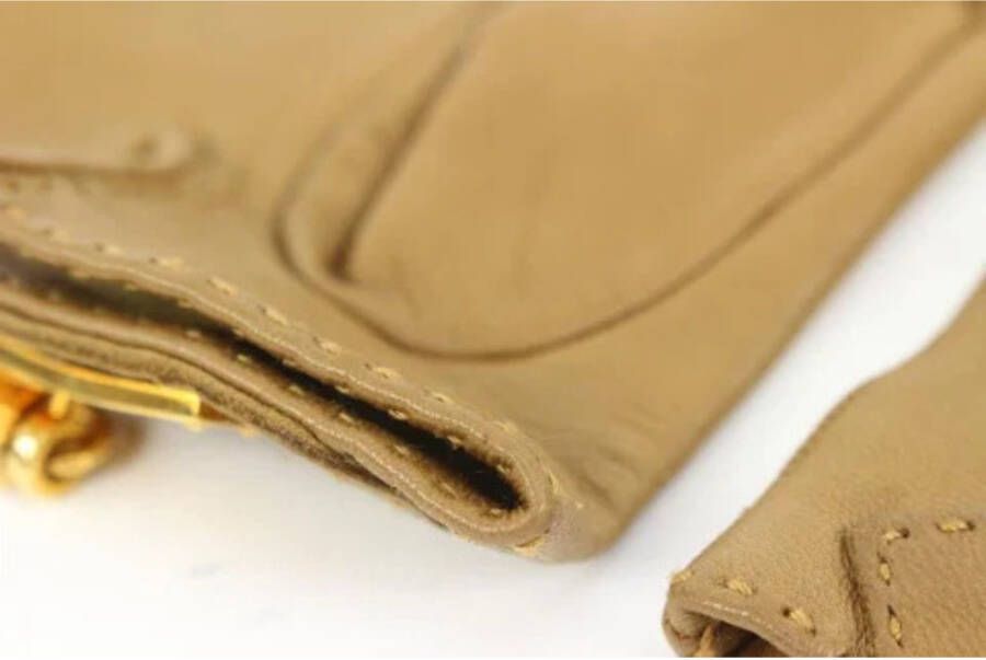 Hermès Vintage Tweedehands accessoire Beige Dames