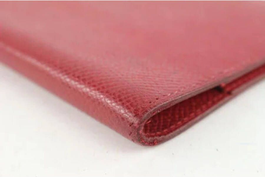 Hermès Vintage Tweedehands portemonnees Rood Dames
