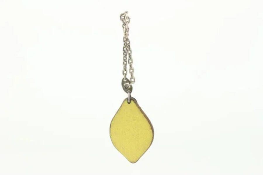 Hermès Vintage Tweedehands accessoire Geel Dames