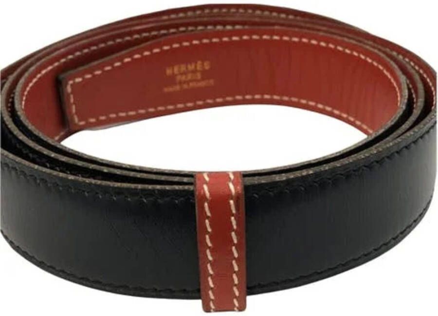 Hermès Vintage Tweedehands riem Zwart Unisex