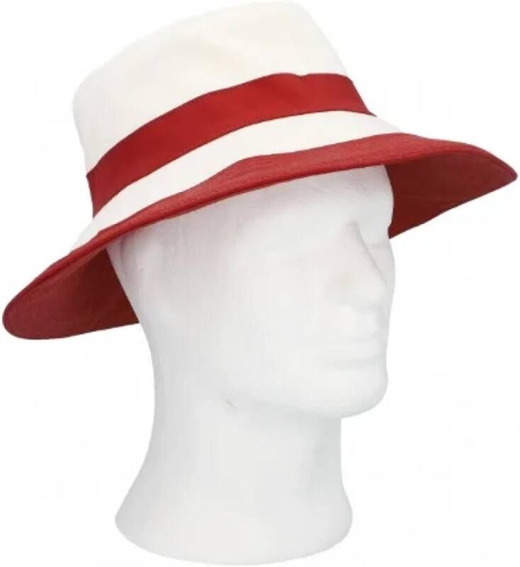 Hermès Vintage Pre-owned Cotton hats Rood Dames