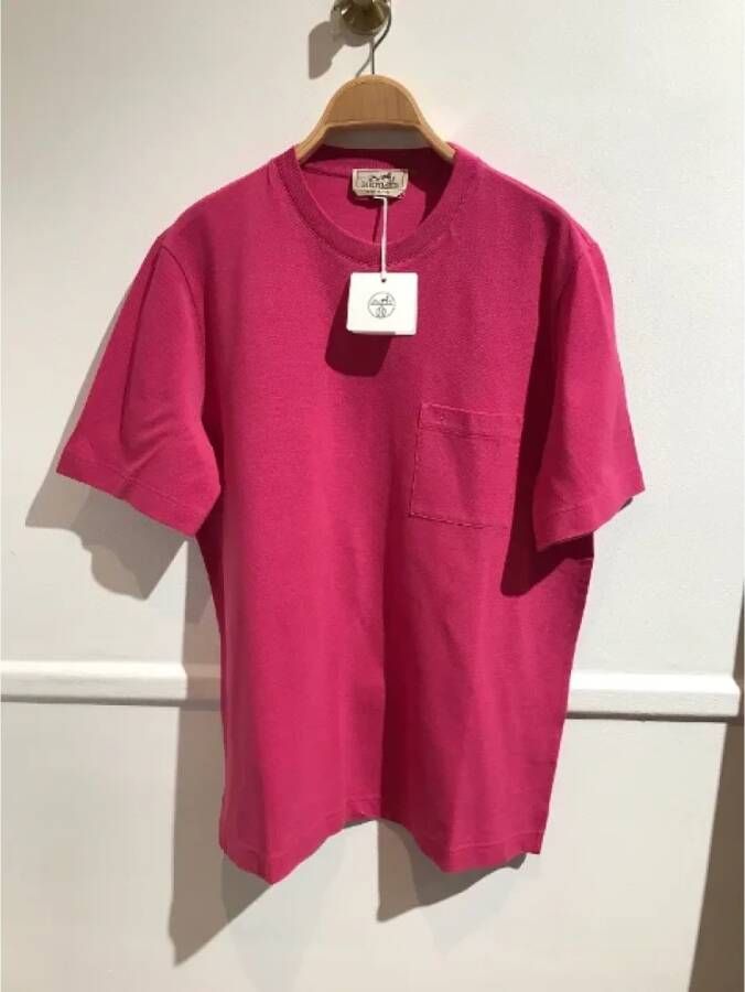 Hermès Vintage Pre-owned Cotton tops Roze Dames