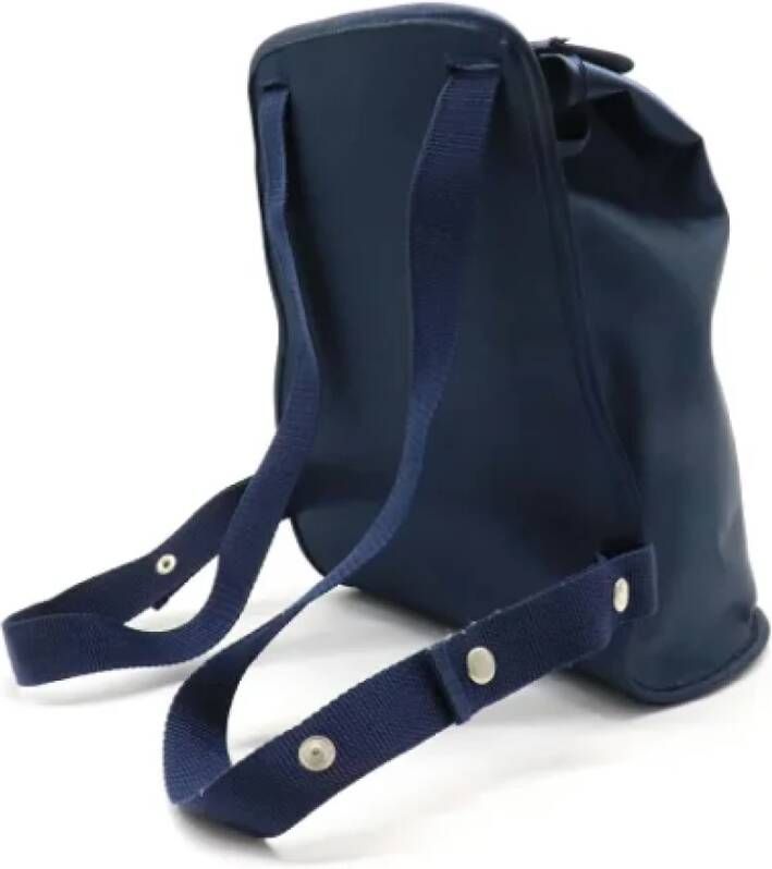 Hermès Vintage Pre-owned Fabric backpacks Blauw Dames