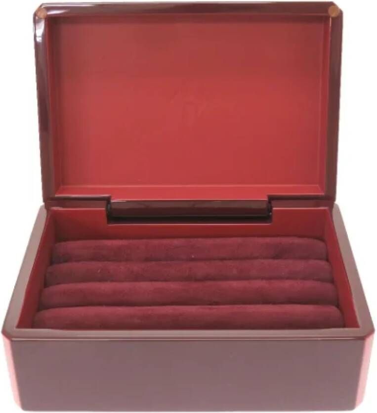 Hermès Vintage Pre-owned Fabric clutches Rood Dames