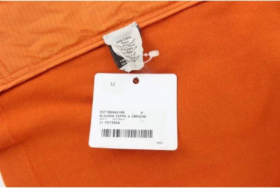 Hermès Vintage Pre-owned Fabric outerwear Oranje Dames