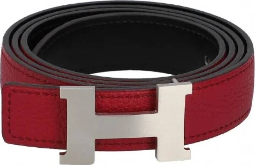 Hermès Vintage Pre-owned Leather belts Rood Dames