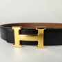 Hermès Vintage Pre-owned Leather belts Zwart Dames - Thumbnail 2