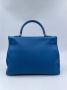 Hermès Vintage Pre-owned Leather handbags Blue Dames - Thumbnail 2