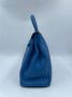 Hermès Vintage Pre-owned Leather handbags Blue Dames - Thumbnail 6
