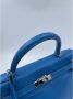 Hermès Vintage Pre-owned Leather handbags Blue Dames - Thumbnail 9