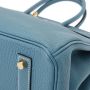 Hermès Vintage Pre-owned Leather handbags Blue Dames - Thumbnail 6