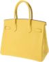 Hermès Vintage Pre-owned Leather handbags Yellow Dames - Thumbnail 2