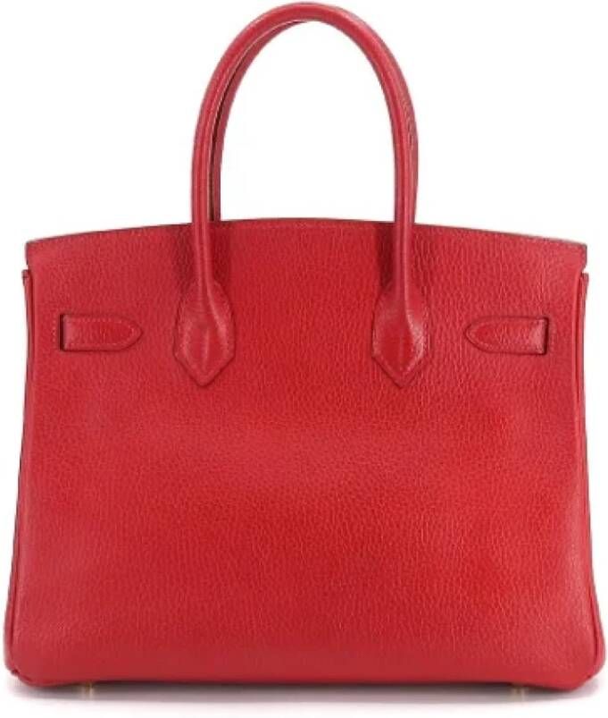 Hermès Vintage Pre-owned Leather handbags Red Dames