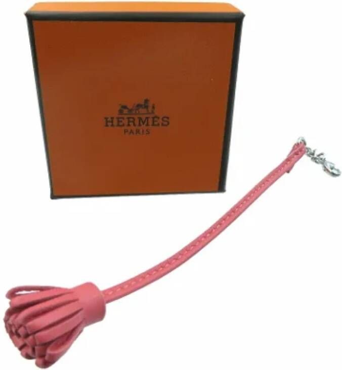 Hermès Vintage Pre-owned Leather key-holders Roze Dames