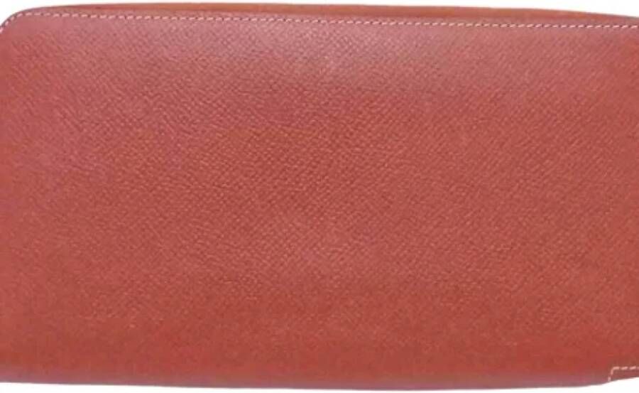 Hermès Vintage Pre-owned Leather wallets Bruin Dames
