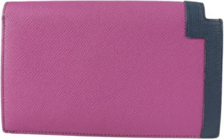 Hermès Vintage Pre-owned Leather wallets Roze Dames