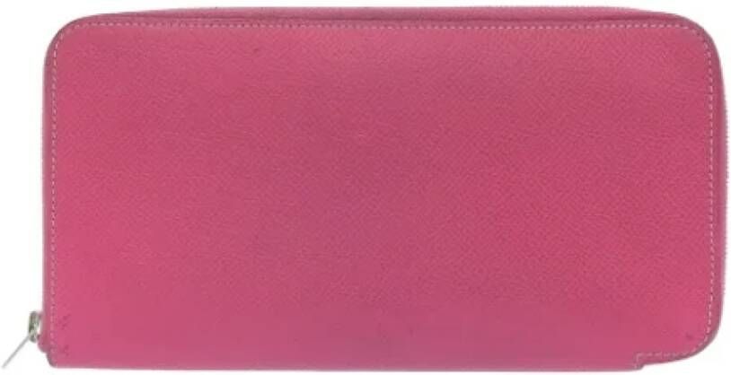 Hermès Vintage Pre-owned Leather wallets Roze Dames