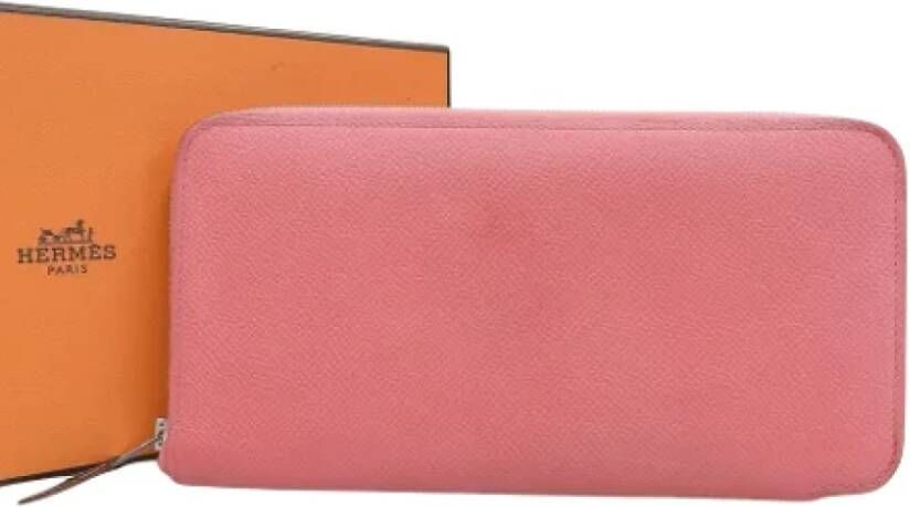 Hermès Vintage Pre-owned Leather wallets Roze Dames