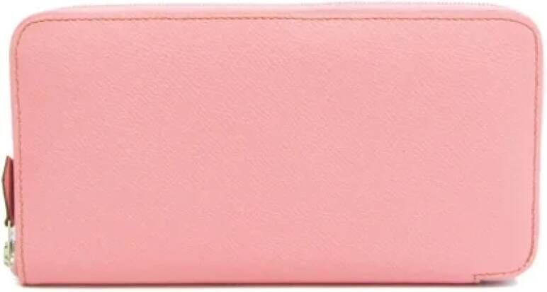 Hermès Vintage Pre-owned Leather wallets Roze Dames