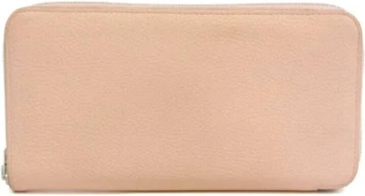 Hermès Vintage Pre-owned Leather wallets Roze Dames