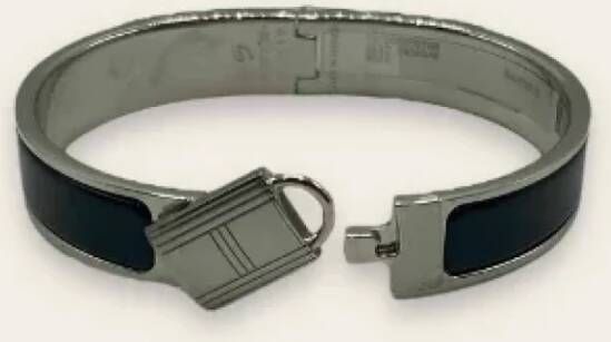Hermès Vintage Pre-owned Metal bracelets Blue Dames