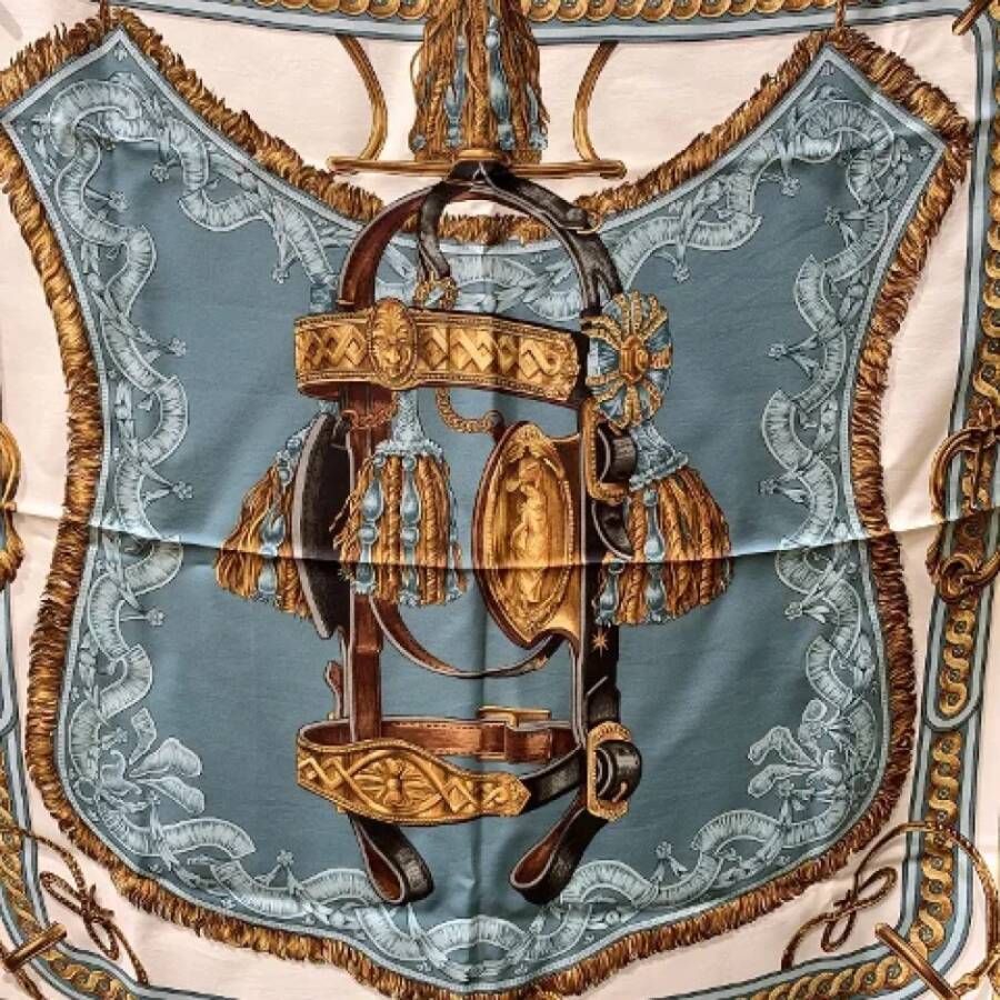 Hermès Vintage Pre-owned Silk scarves Groen Dames