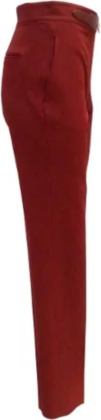 Hermès Vintage Pre-owned Wool bottoms Rood Dames