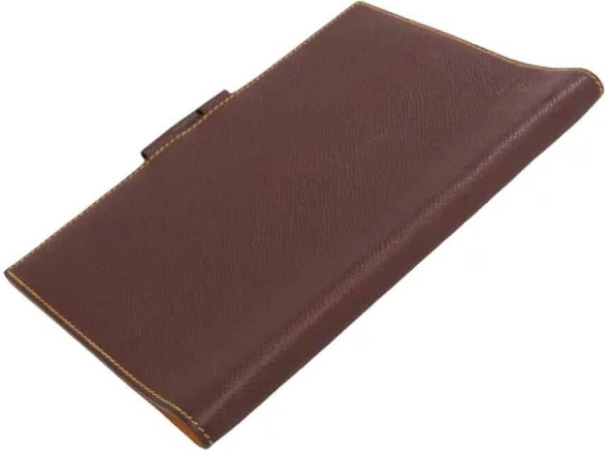 Hermès Vintage Tweedehands accessoire Bruin Dames