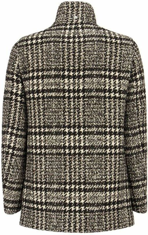 Herno Vintage Glen Check Wollen Blend Jas Bruin Heren