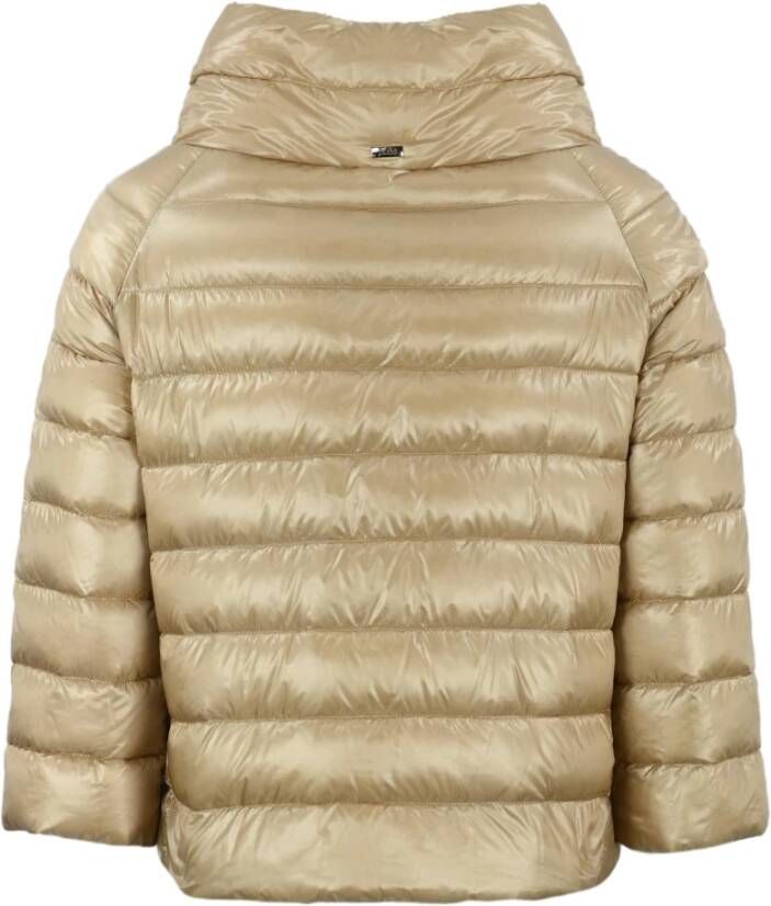 Herno Gewatteerde gansendons jas Beige Dames
