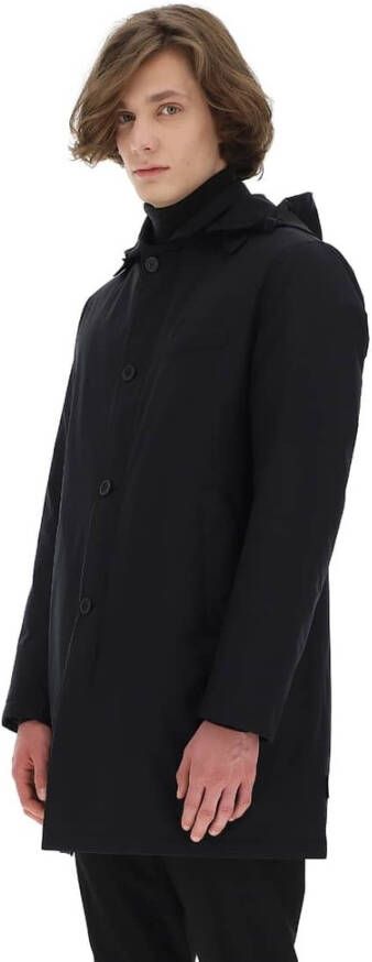 Herno Gewatteerde parka met capuchon -48 Zwart Heren