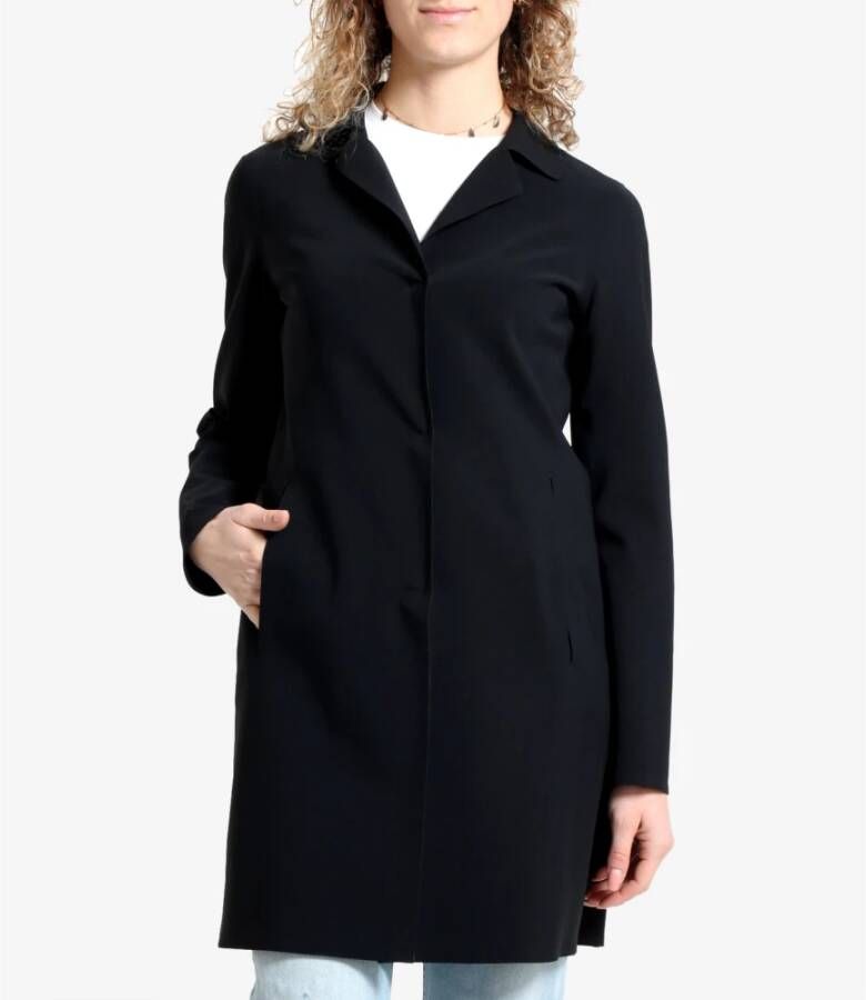 Herno Single-Breasted Coats Zwart Dames