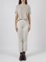 Herno Flared Fit Stretch Jersey Broek White Dames - Thumbnail 2
