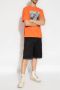 Heron Preston Oranje Grafische Print Crew Neck T-shirt Oranje Heren - Thumbnail 4