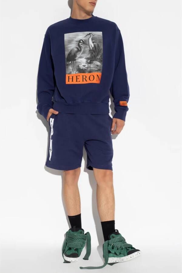 Heron Preston Bedrukte sweatshirt Blauw Heren