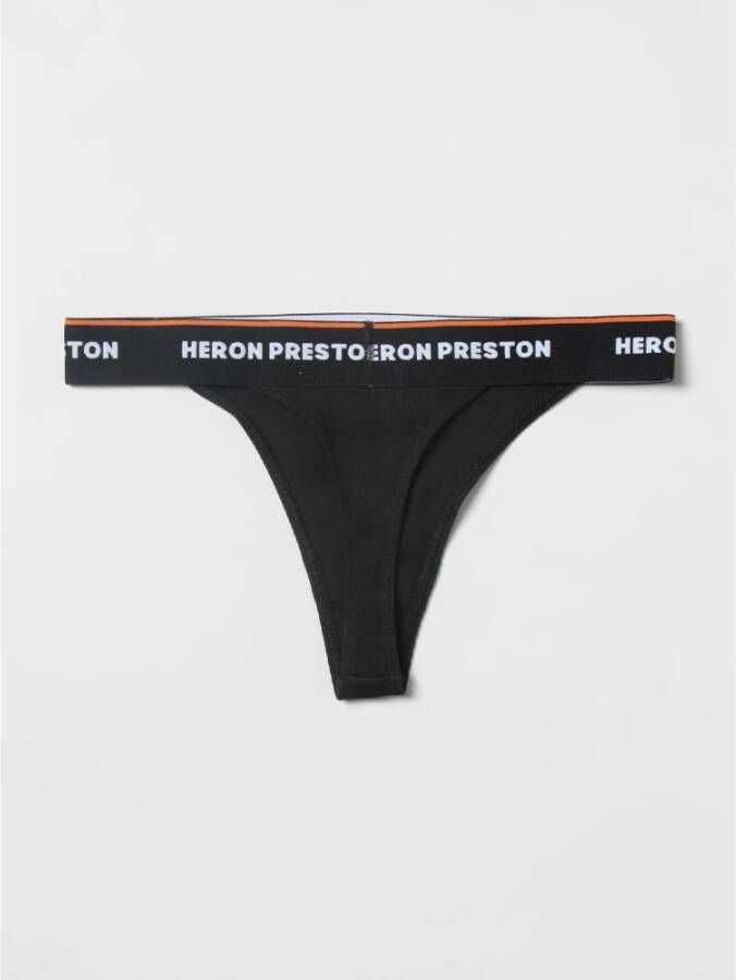 Heron Preston Logo String: Comfortabel en stijlvol ondergoed Zwart Dames