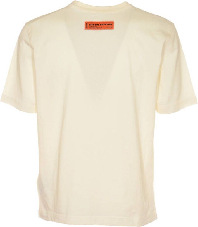 Heron Preston T-shirts en Polos White Beige Heren