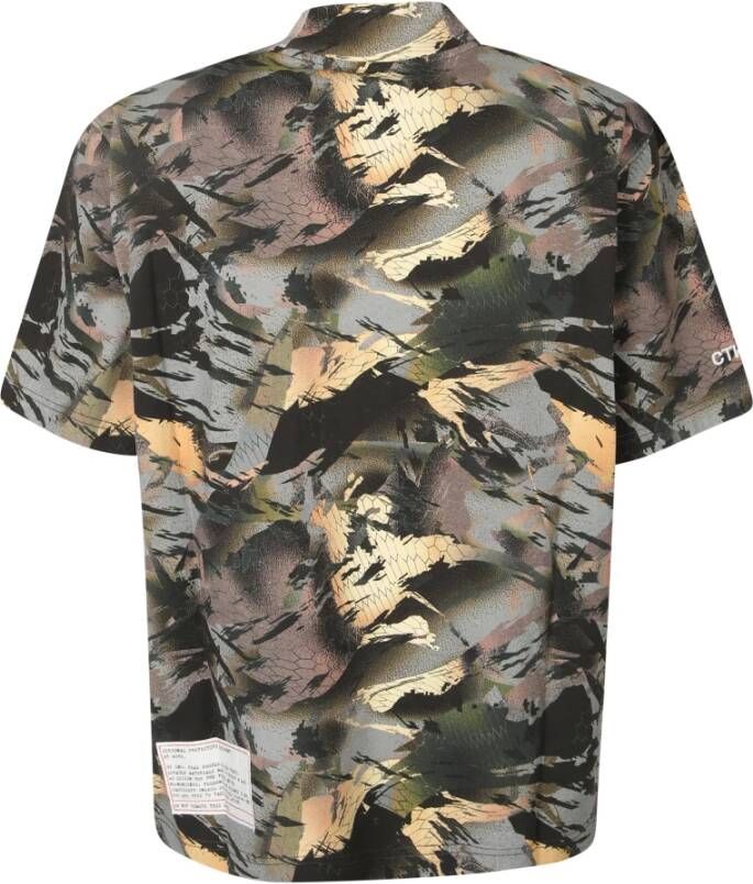 Heron Preston Groene Camouflage T-shirt voor Heren Groen Heren
