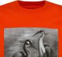 Heron Preston Oranje Grafische Print Crew Neck T-shirt Oranje Heren - Thumbnail 3