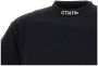 Heron Preston Logo Crop T-Shirt Zwart Wit Katoen Black Dames - Thumbnail 3