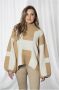 Hést Isa Sweater Oversized Eigentijdse Stijl Beige Dames - Thumbnail 2