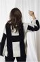 Hést Wit Zwart Herfst Isa Trui Wit Dames - Thumbnail 2