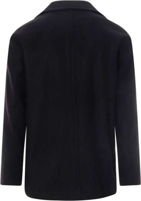 Hevo Double-Breasted Coats Blauw Heren
