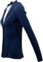 High Navy Gebreid Vest Blauw Dames - Thumbnail 2