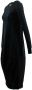 High Maxi -jurken Zwart Dames - Thumbnail 2
