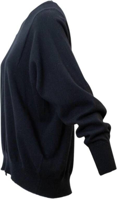 High Zwarte jersey met ronde hals Zwart Dames